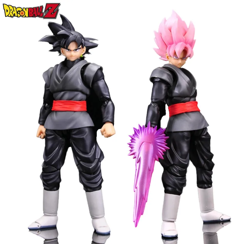 

Anime Dragon Ball Assembled Super Saiyan Zamasu Goku Black SHF Figure Action Figurine PVC Model Decoration Statues Toy Gift