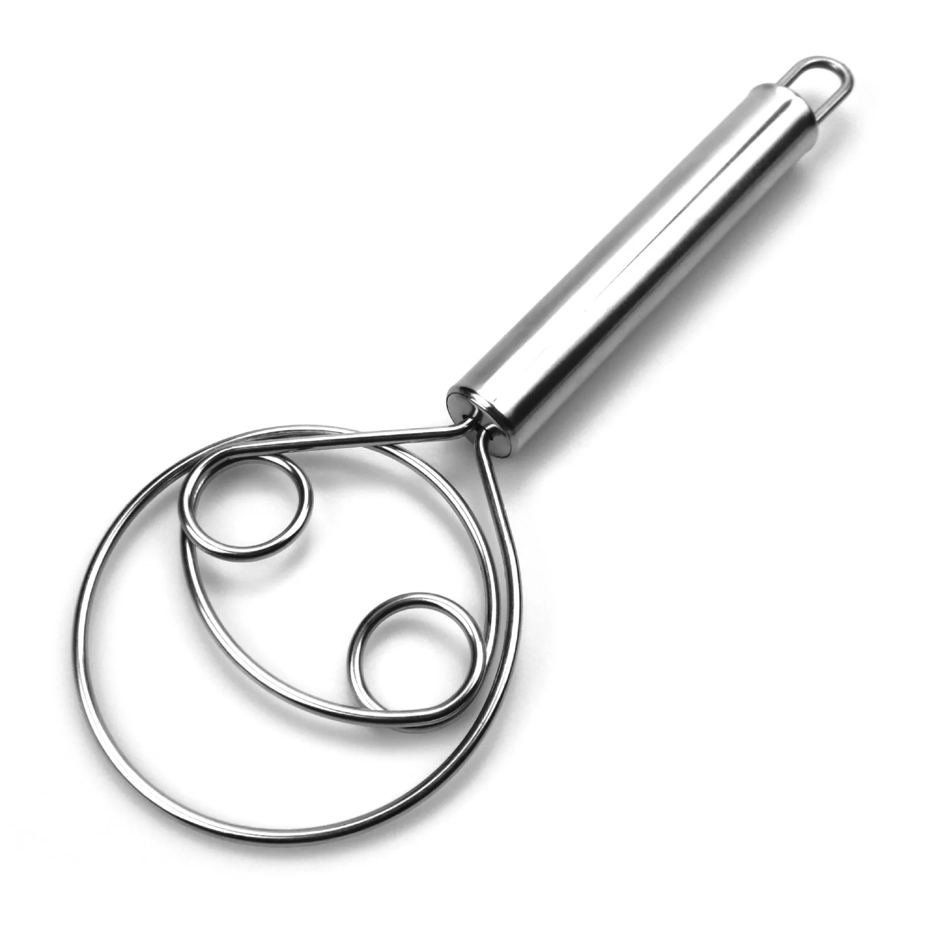 

Danish Dough Whisk, Flour Whisk, Stainless Steel Dough Whisk Mixer Blender, Bread Making Tools Suitable for Baking Mixing Sticks