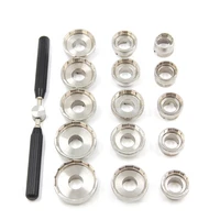 high quality 15pcs stainless steel watch case opener tool set for brl watch case removing