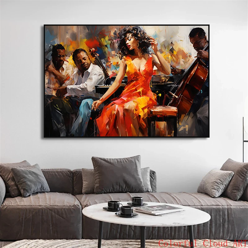 Граффити Африканский Джаз саксофон труба танцевальный барабан постеры