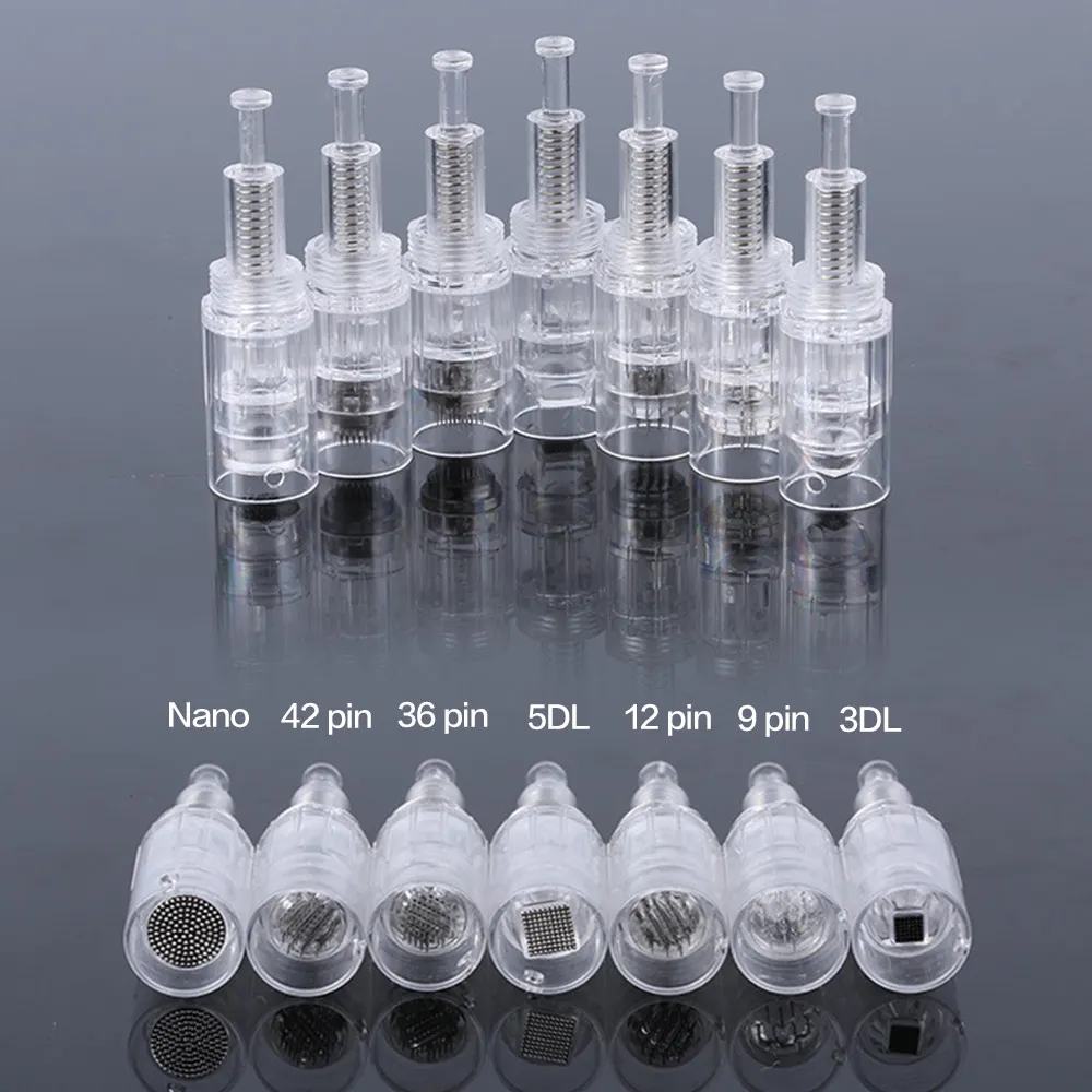 

10pcs/lot Replacement Micro Screw Needle for Derma Pen Silicone Nano/9/12/42 Tattoo Needles Cartridge Spiral Port Nano Needles