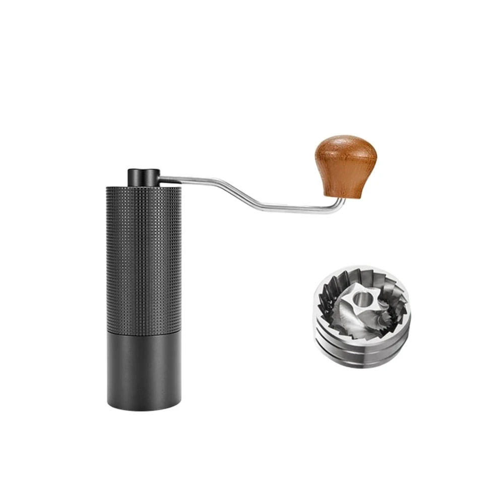 

Ручная кофемолка с ЧПУ из нержавеющей стали, профессиональный Регулируемый ручной измельчитель с двумя подшипниками, кухонный инструмент для измельчения кофейных зерен