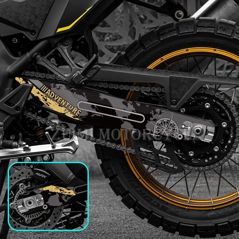 Фото Для модели VOGE DS800X Rally 2025-2026: защитная наклейка на задний маятник, водонепроницаемая декоративная наклейка, элемент для модификации. №3
