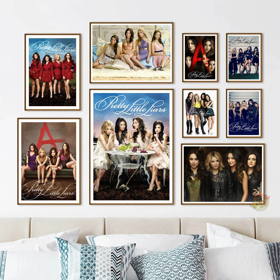 

Pretty Little Liars TV Play художественная Настенная картина печать ПВХ плакат пп клей прозрачный водонепроницаемый отрыв готова к установке