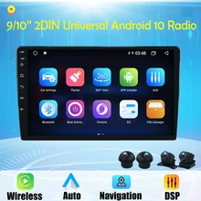 2022 New 2din Android 10.0 DSP Carplay Car Multimedia for Universal Autoradio with Sony HD 360 Bird View Panorama GPS BT Wifi