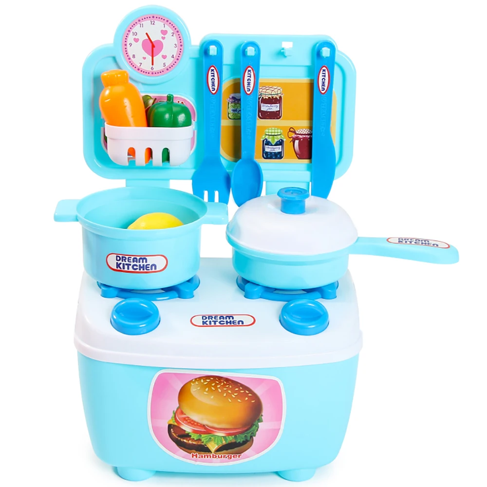 

Mini Dining Table Small Bucket Game House Blue