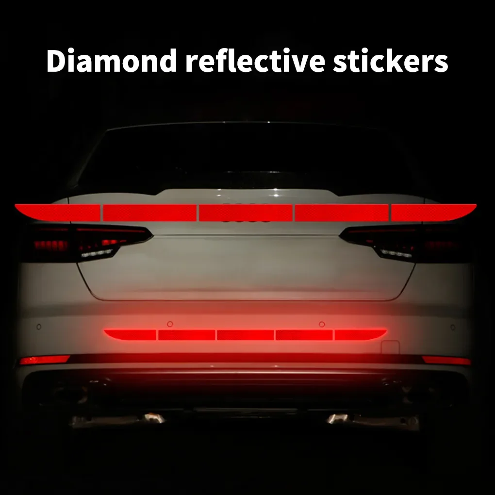 

Car Reflective Sticker 90cm Safety Warning Reflector Car Body Trunk Exterior Accessories Reflective Tape Reflex Straps
