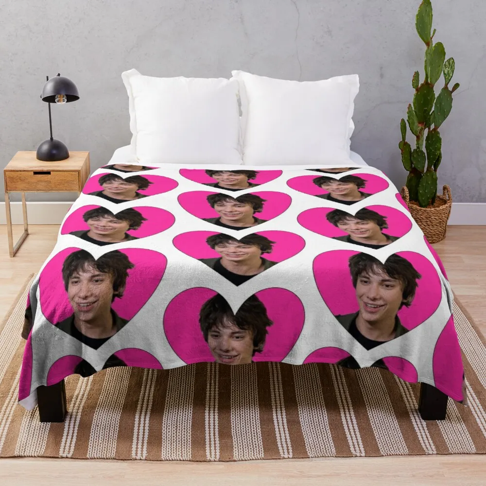 

RODRICK LOVE HEART Throw Blanket Large Blanket
