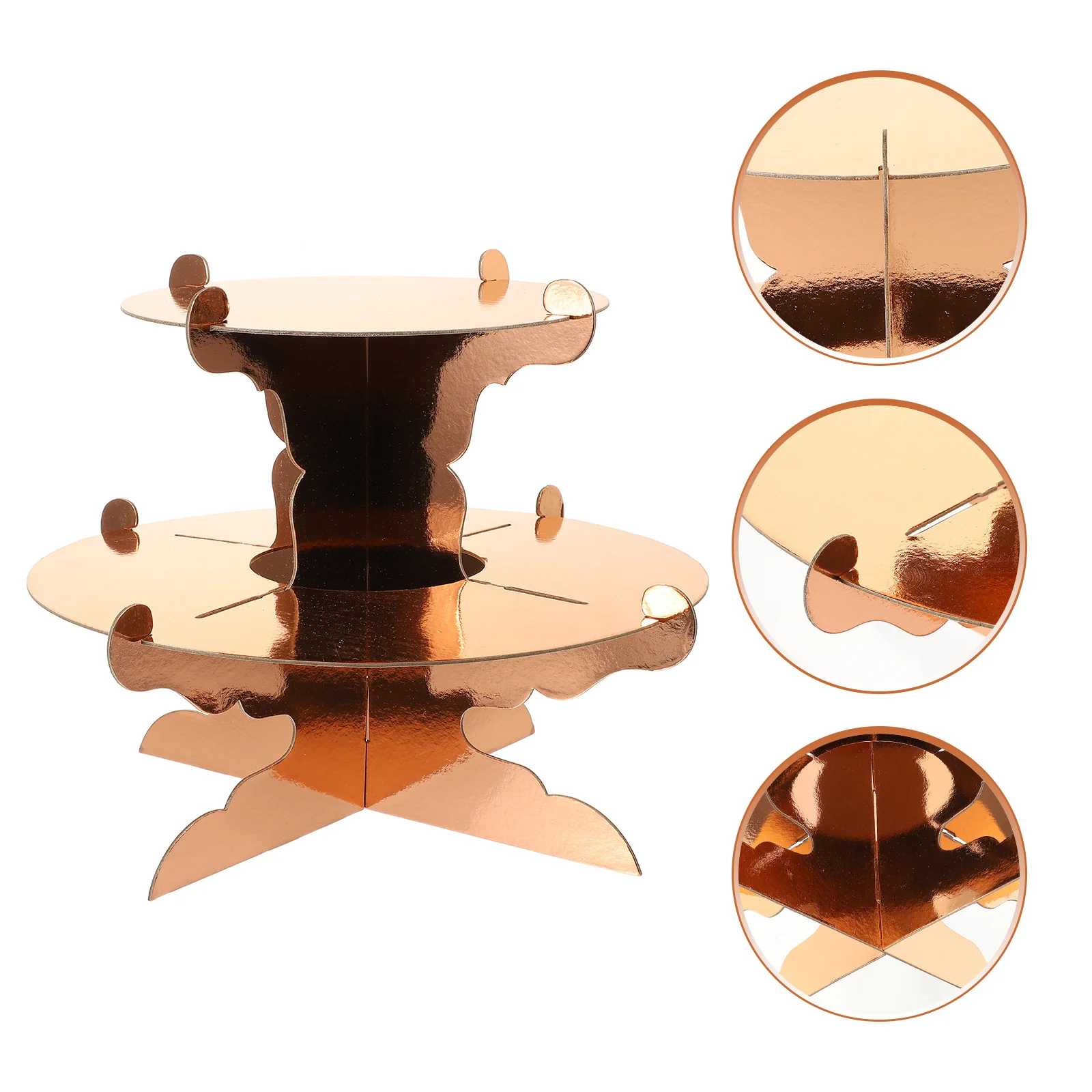 

Stand Cupcake Cake Dessert Display Tower Cardboard Holder Stands Party Serving Tier Wedding Towers Plate Tea Tray Pastry Round