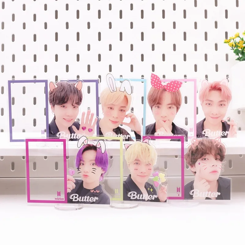

Kpop Photocard Frame Stray Kids Album Transparent Acrylic Stand Display Card Holder Photocards Desktop Decor Marco De Fotos
