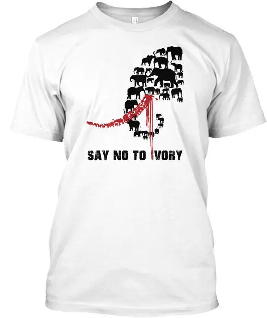 Футболка с надписью сохраните слонов
