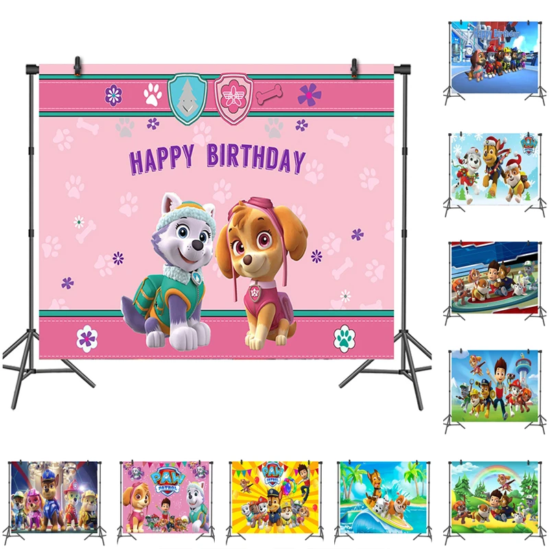 Фон &quotЩенячий патруль&quot мультяшный фон фотография декор для вечеринки баннер
