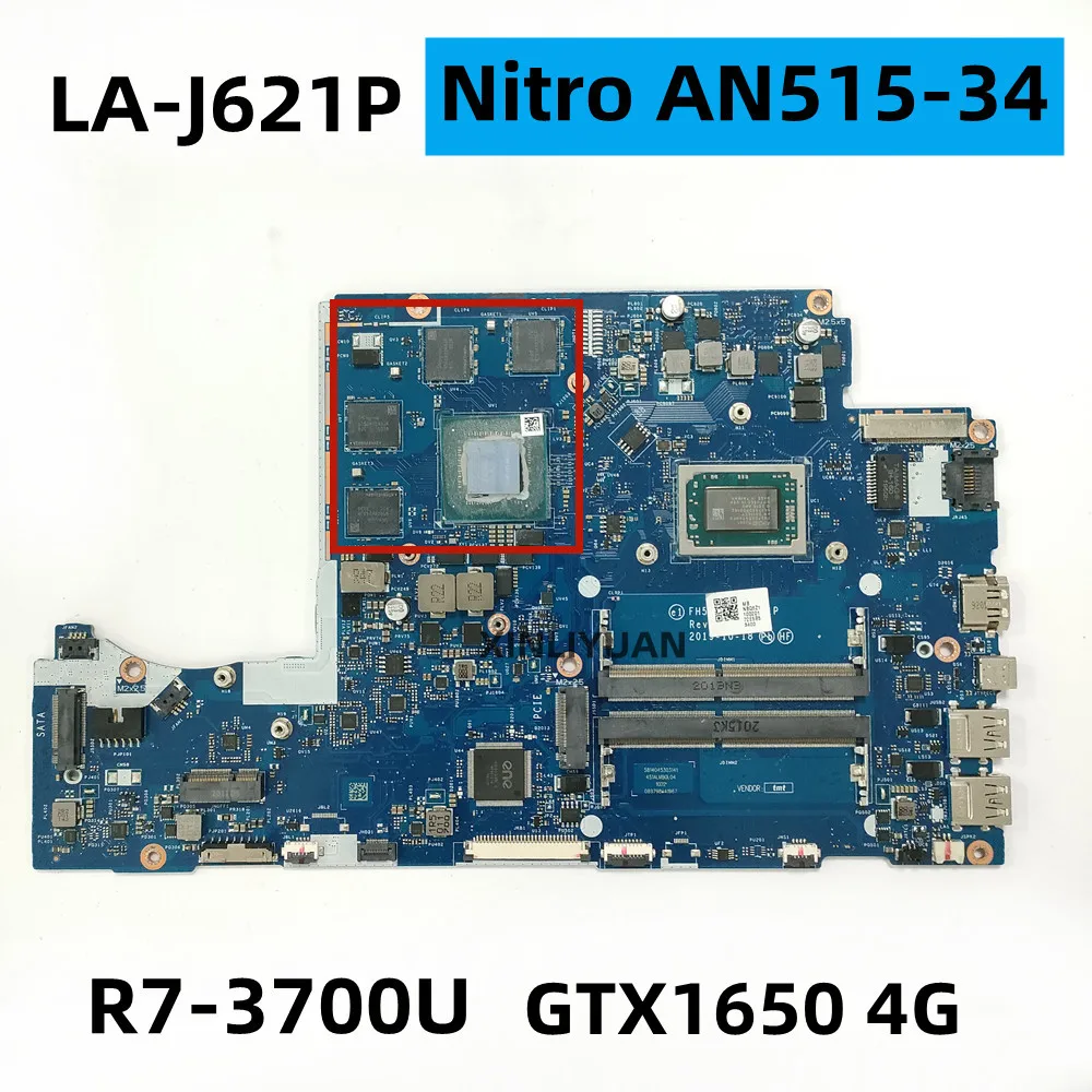 

Для ACER Nitro AN515-34, материнская плата ноутбука FH50Q LA-J621P GPU: CPUR7-3700U, GTX1650 4G,DDR4,100% TEST OK