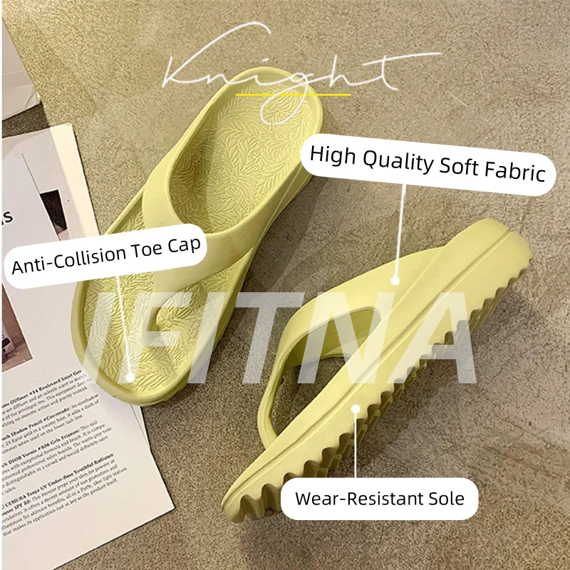 Flip Flop Men Sandals Indoor Beach Summer Male Soft House Slippers Women Platform Heels Shower Shoes Home Pillow Slides