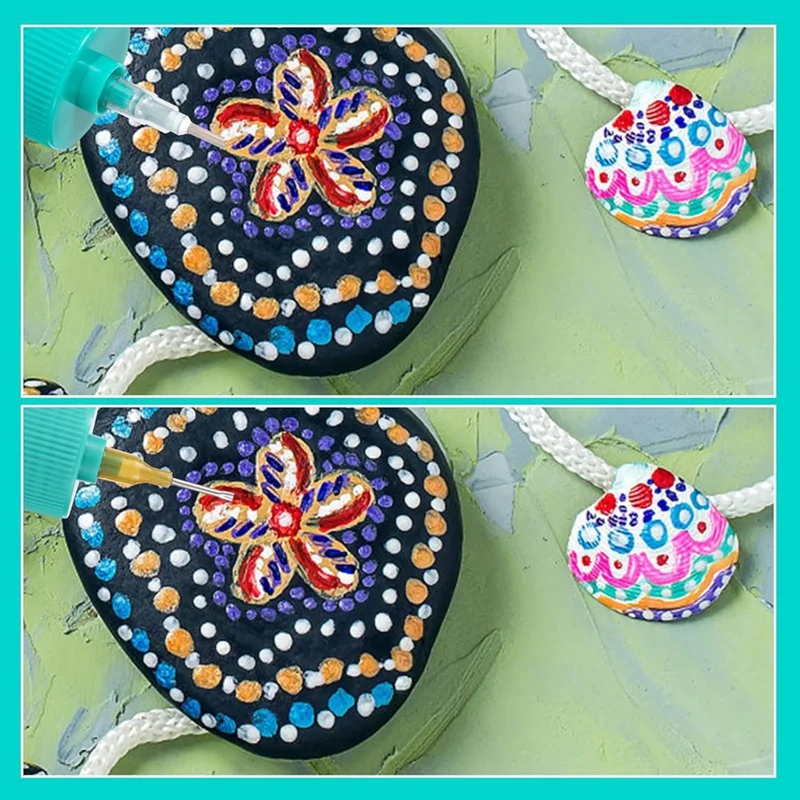 8 шт. колпачки для аппликаторов с круглыми и плоскими иглами