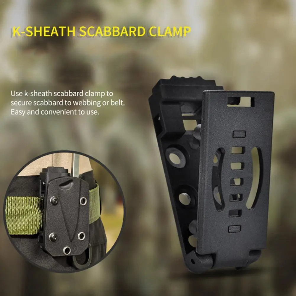 

1PC For KYDEX Gun Holster Waist Clips K Sheath Belt Clips Knife Scabbard Shell Back Clip With Screws Multifunction Tool Sup D4C4