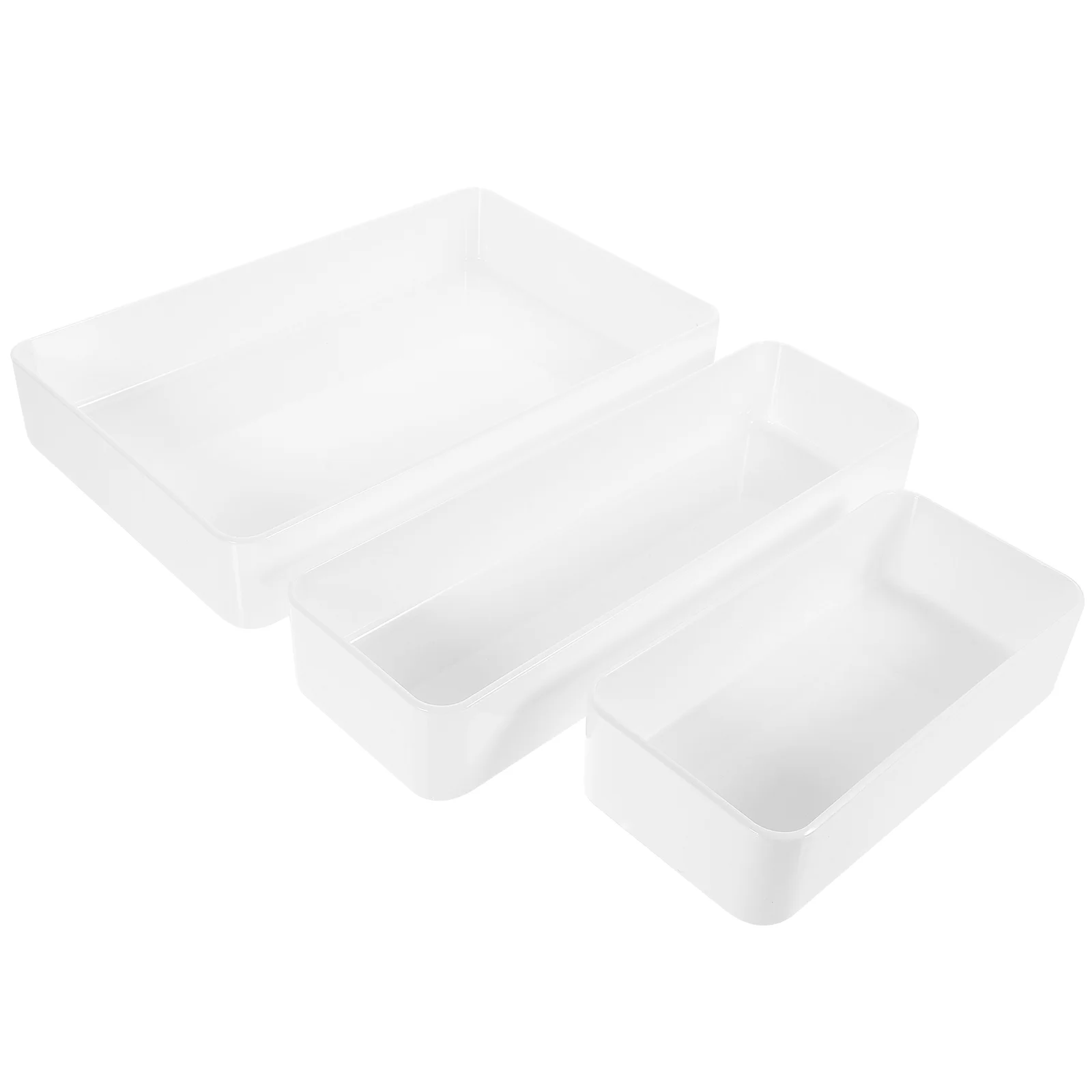 

Drawer Storage Organizer Cosmetics Bin Desk Plastic Bins Makeup Versatile Trays