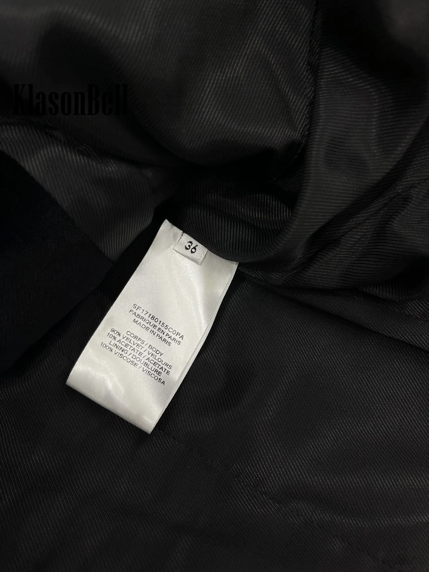 Женский классический пиджак с ручной вышивкой и шалевым воротником 12.5 KlasonBell