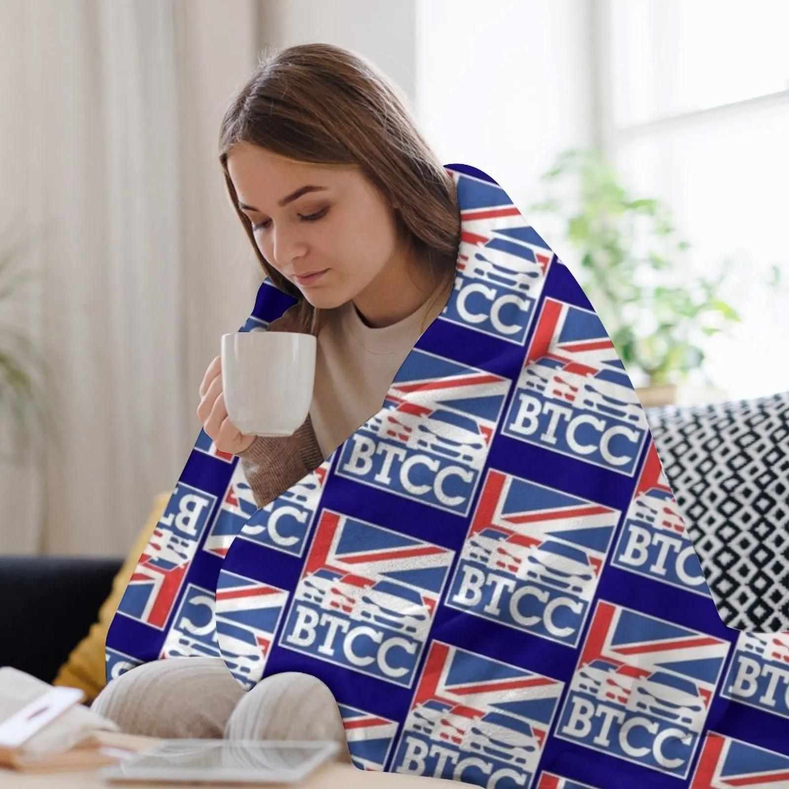 Логотип BTCC идеальный подарок плед тонкие походные одеяла