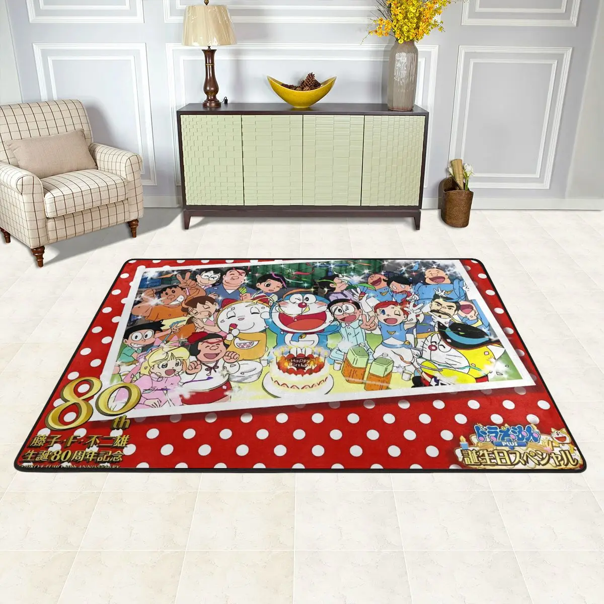 Противоскользящие кухонные ковры мультяшный ковер D-Doraemon для дома гостиной
