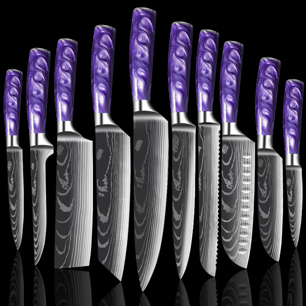 1-10 шт., кухонные антипригарные ножи из нержавеющей стали