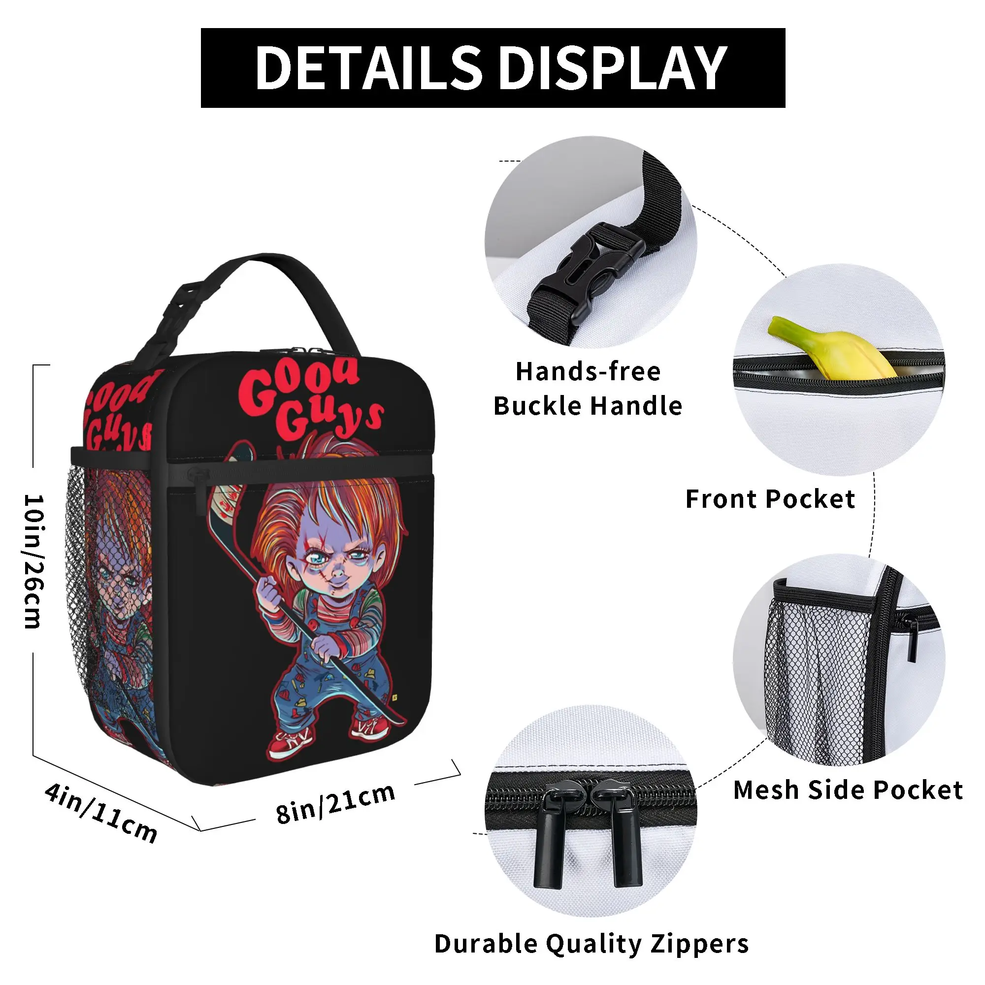 Сумка для обеда Good Guys Child Doll Chucky Cowboy для женщин, дорожная сумка для обеда с принтом, водонепроницаемая сумка-тоут для отдыха, сумка для еды (art.: 3920d98ce2fef) - 3920d98ce2fef