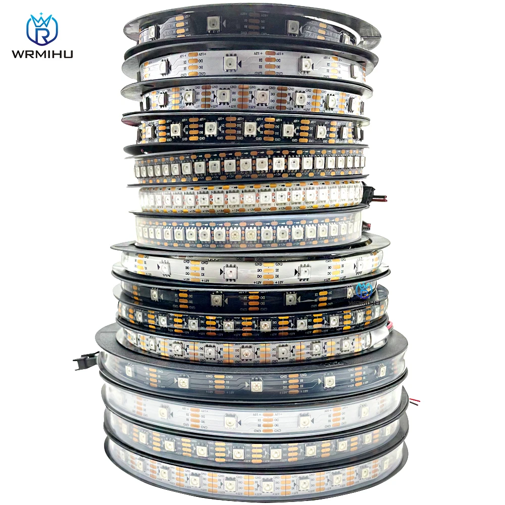 

UPS free shipping 5m/Roll X10Pcs DC12V WS2815 SMD5050 Individually Addressable Smart Dual-Signal led pixel Decorate strip light