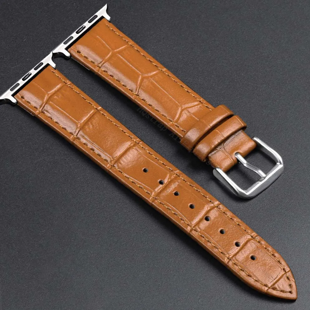 Ремешок с золотой пряжкой для Apple Watch 10 42 мм 46 Ultra 49 Bralcet Iwatch Series 9 7 6 SE 5 44 40 41 45