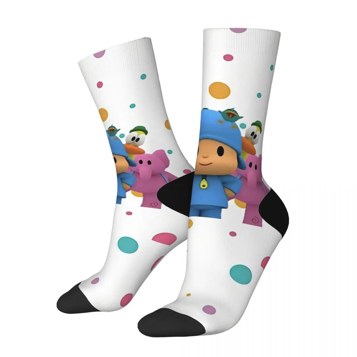 Красочные футбольные носки Pocoyoed Длинные из полиэстера для унисекс