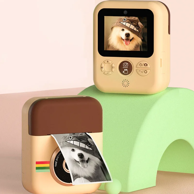 

Children's Camera Thermal Printing Front and Rear Dual Portable Video Digital Cameras 2.4 Inch IPS HD Screen Educational Toys