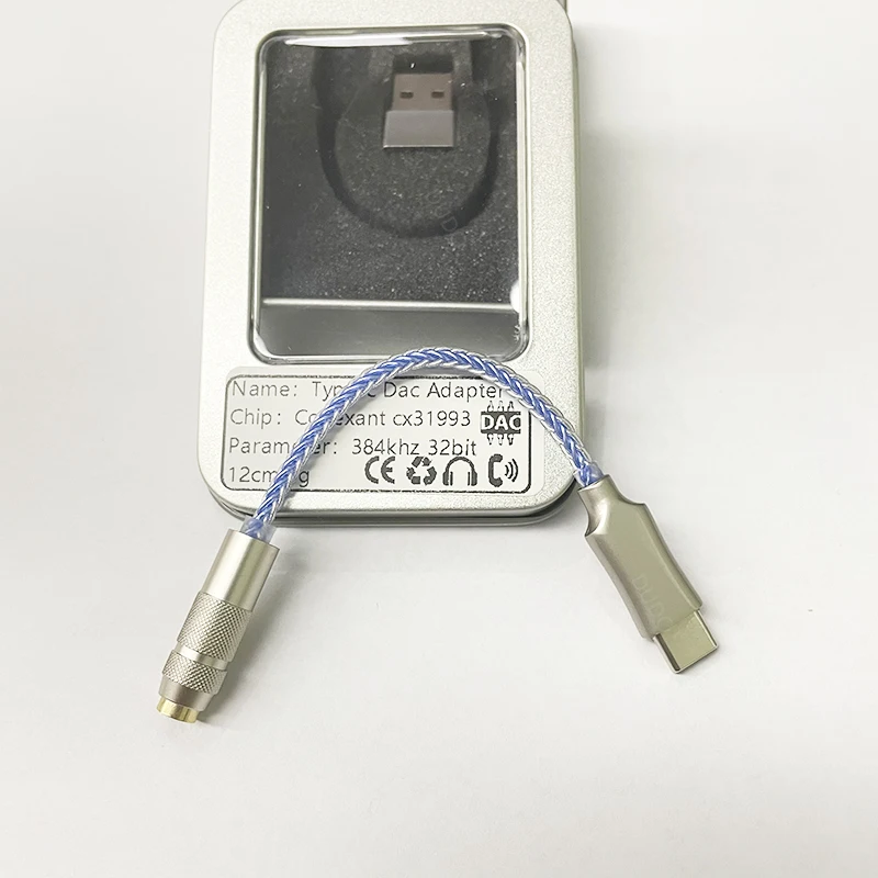 

CX31993 amplificador de auriculares DAC USB tipo C con salida de 3,5mm interfaz de Audio DAC Adaptador de Audio Chip decodificad