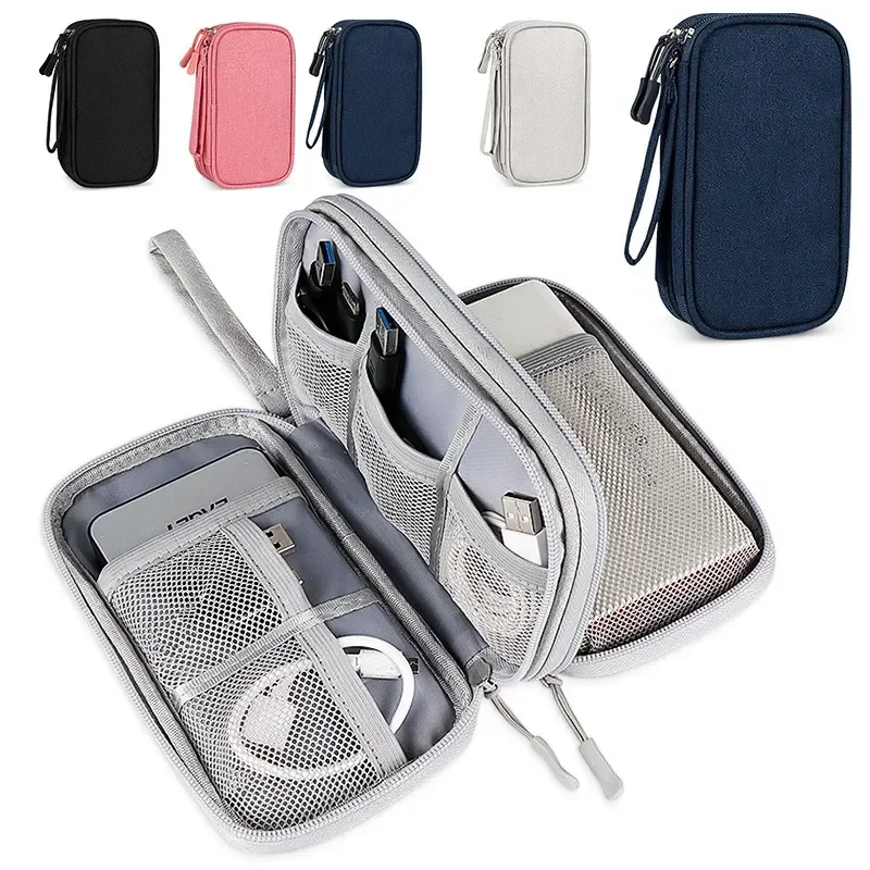 

Organizer Pouch Waterproof Accessory Bag Data Cable Bag Storage USB Portable Storage Digital Travel Bag Electronic Cable Charger