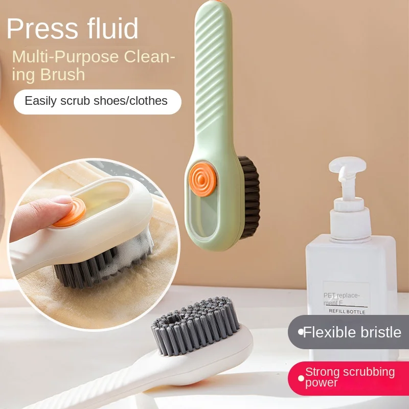 

Multifunction Cleaning Brush Soft Bristled Liquid Shoe Brush Long Handle Clothes Brush Underwear Brush Household Cleaning Tool