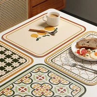 new leather placemats oil proof and waterproof western placemats american light luxury dining table mats insulation pads