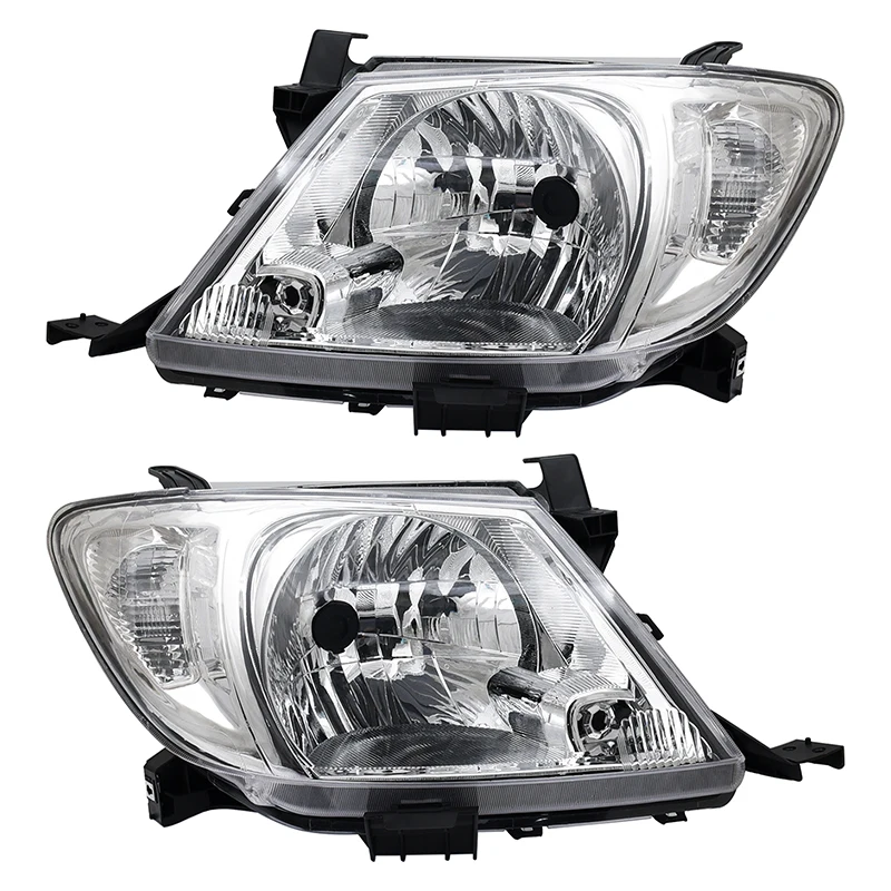 

2PCS/Set Waterproof LH+RH Headlight LED Head Light Lamp For Toyota Hilux Ute 2008~2012 2WD / 4WD