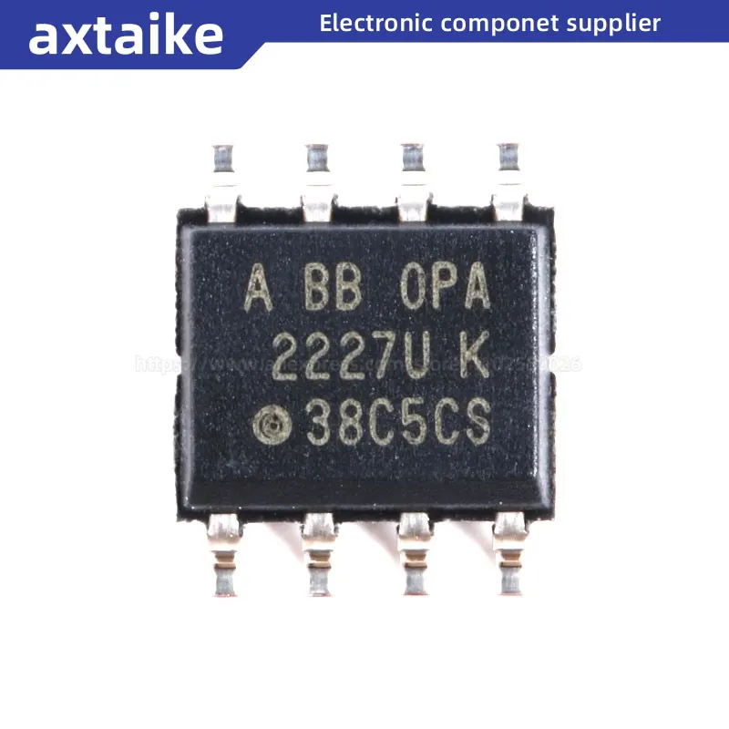 5PCS OPA2227UA OPA2227U OPA2227 OPA2227UK SOIC-8 SMD OPA2227UA/2K5 High-precision low-noise operational amplifier IC
