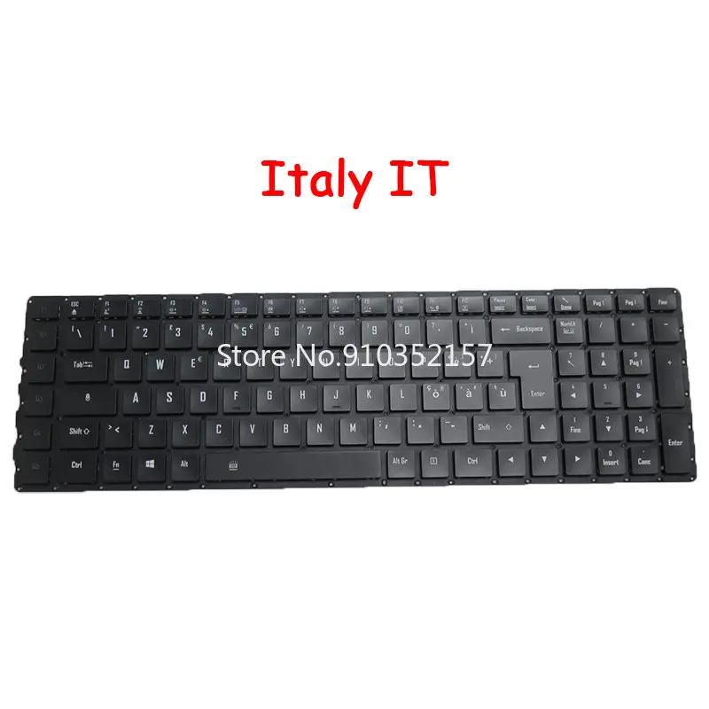 Клавиатура для ноутбука US GR IT KR SP Gigabyte X5 MD V7 V8 X7 DT немецкий черный без рамки