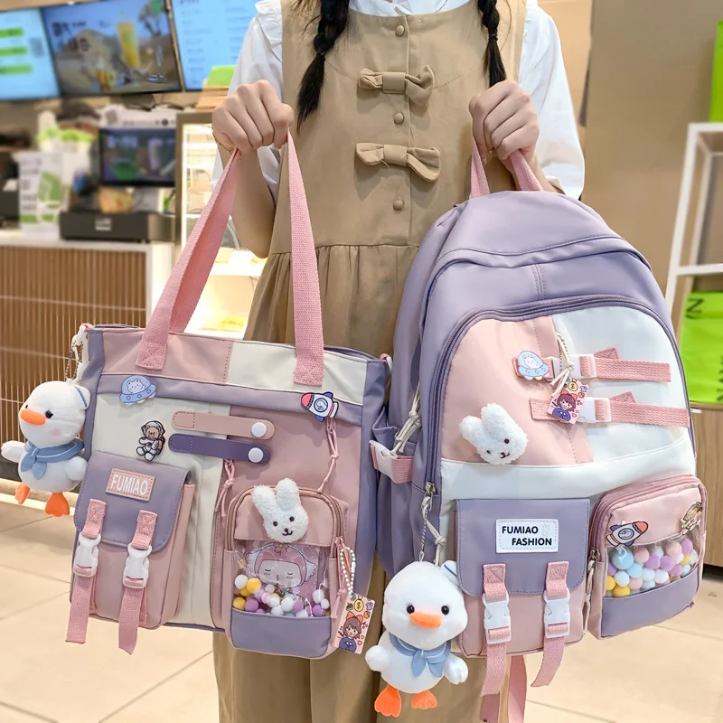 

Kawaii Teens Girls Bookbag Leisure Lovely Female Shoulder Travel Bag College Schoolbag Cute Laptop Backpack