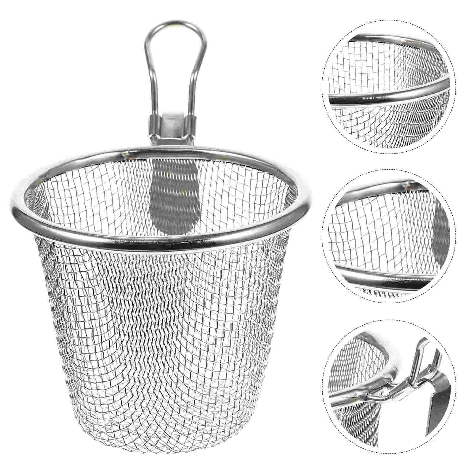 

Light Mesh Filter Basket Noodle Strainer Pasta Strainer Pasta Basket for Restaurant Kitchen Decorate