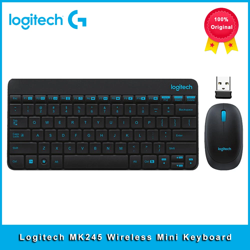 Клавиатура Logitech MK245 Nano комбинированная мышь USB-приемник брызгозащищенный