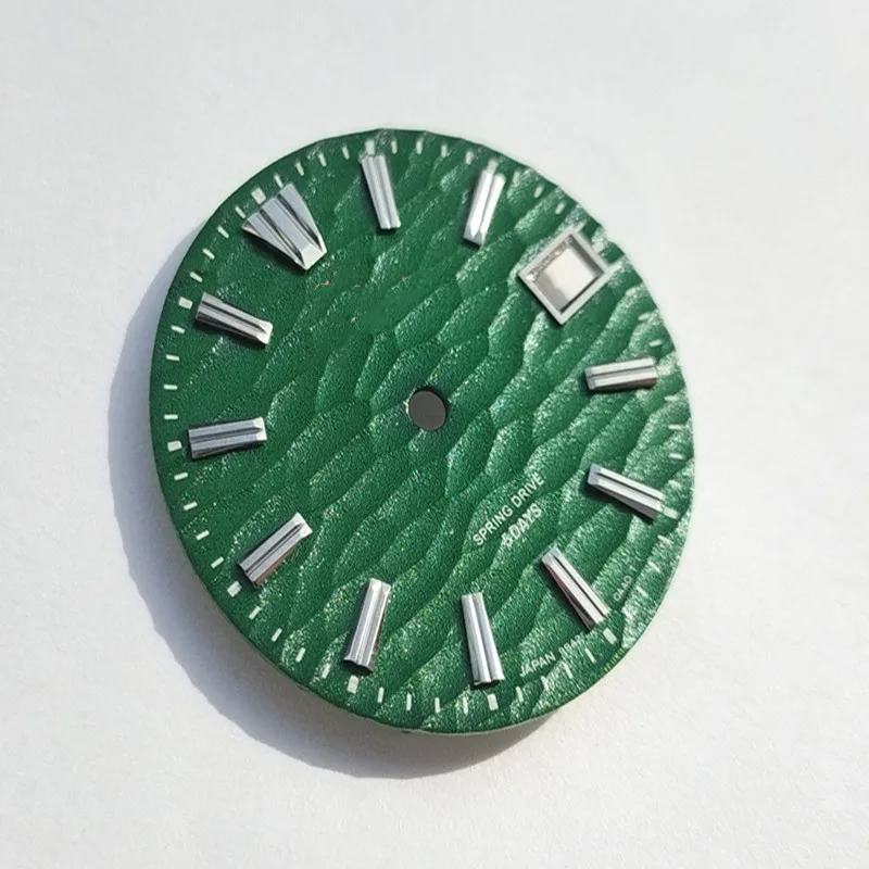 

S-Watch dial Oil pressure style literal sand green color super quality 28.5mm fit nh35 movement and nh35 case for skc007/009