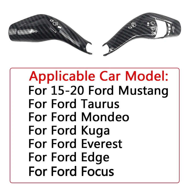 

QHCP автомобильный рычаг переключения передач, крышка стержня, декоративная наклейка, накладки, рамка, подходит для Ford Mustang 15-20 Mondeo Taurus Edge Kuga, аксессуар