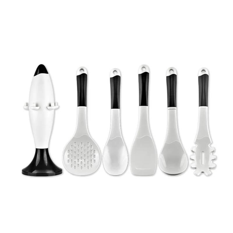 

6-Piece Set Kitchen Tools Silicone Spoon Non-Stick Cookware For Kitchen Gadgets Accessories Cooking Utensils Kitchenware