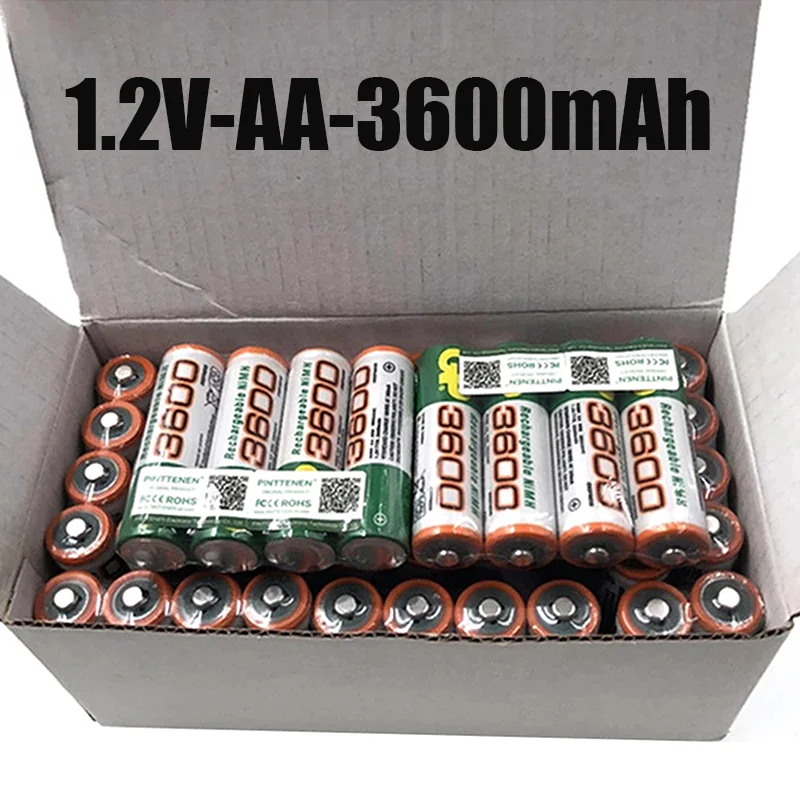 

Dolidada 100% Nieuwe Aa Batterij 3600 Mah Oplaadbare Batterij, 1.2V Ni-Mh Aa Batterij, Geschikt Voor Klokken, muizen, Computers
