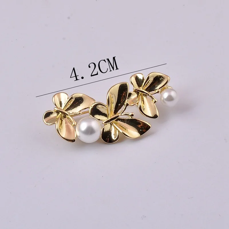 Модная Высококачественная брошь-бабочка для зимнего пальто свитера