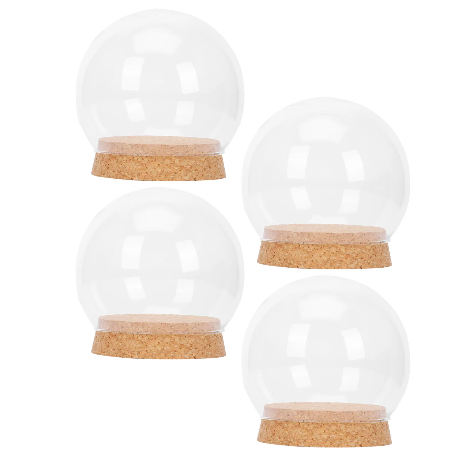 

Dome Glass Wedding Base Flower Clochecover Fairyfavors Corksmall Case Display Jar Bell Favor Eternal Craft Landscape Micro