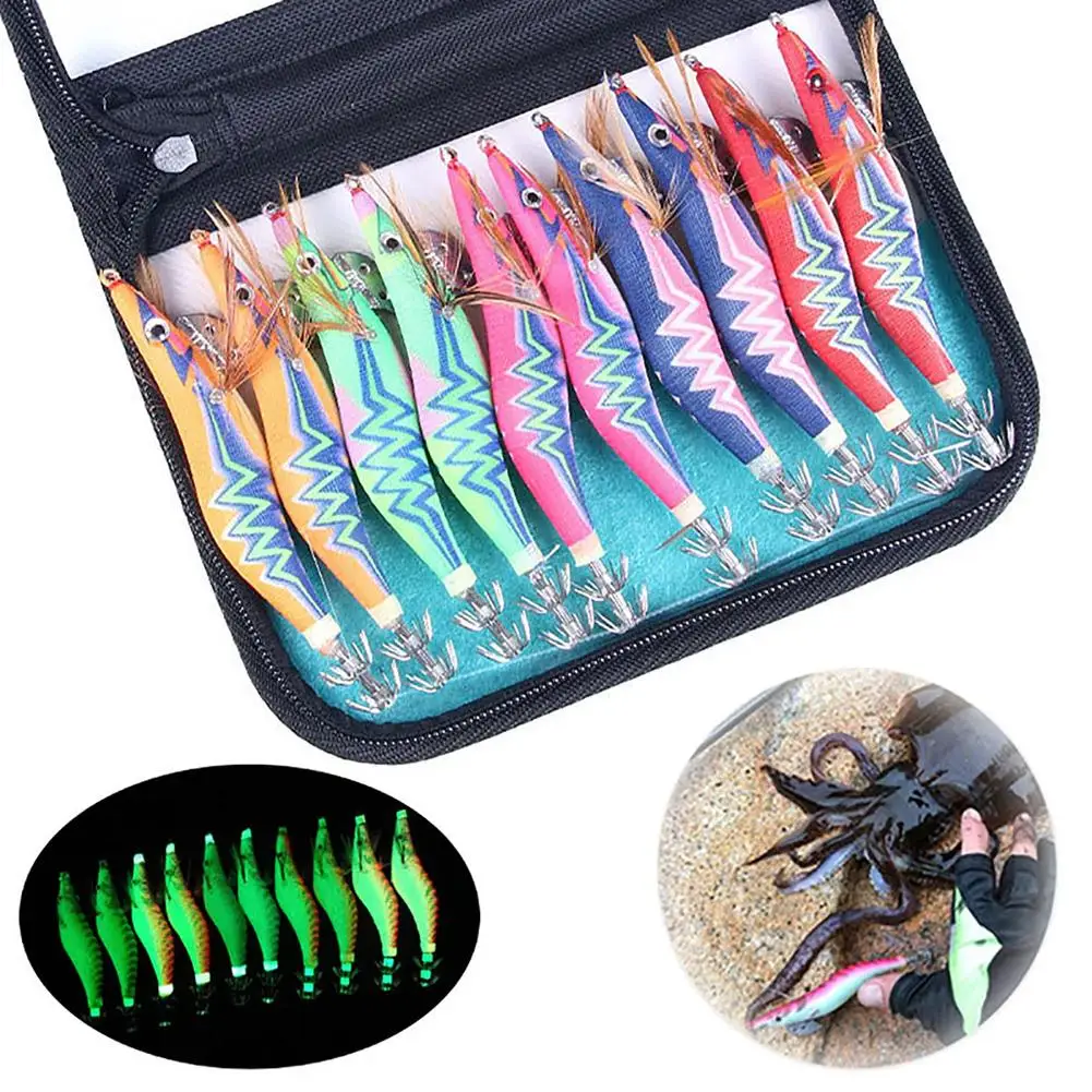 

【 Ready Stock 】 10pcs 12g 15g 20g Colorful Lure Fake Bait Lifelike 3d Eyes Simulation Luminous Shrimp Bait Fishing Tackle