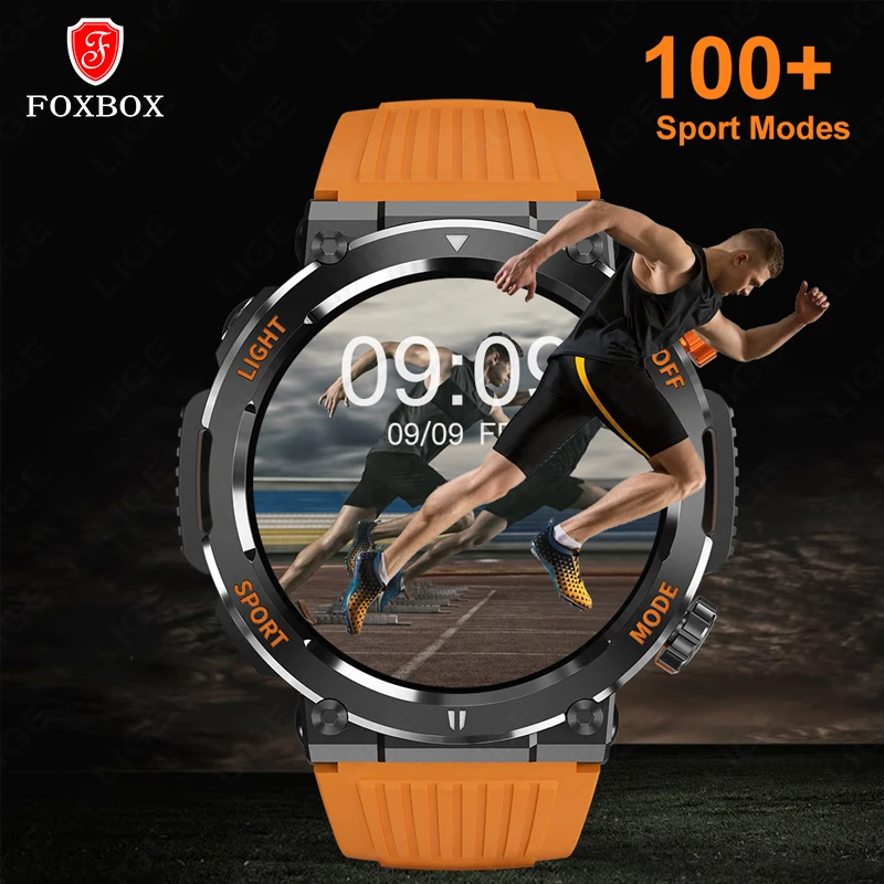 

FOXBOX 2023 Bluetooth Call Watch For Men's Smart Watch Sports Fitness Tracker Heart Rate Monitor Smartwatches For Android IOS