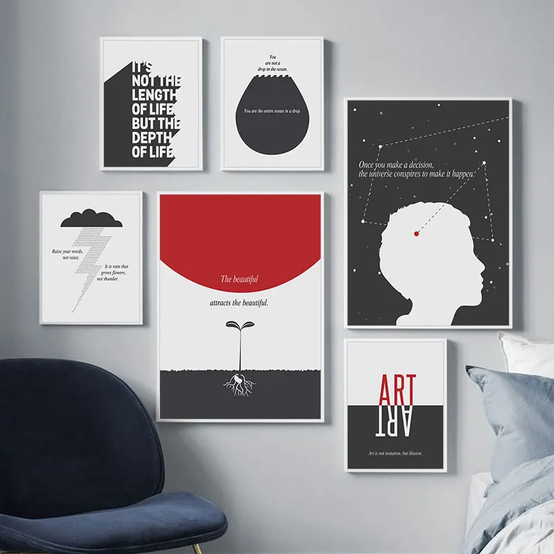 Печать на холсте LINLAN Amity современный стиль набор из 1 штуки