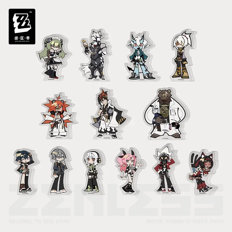 Фото Предварительная продажа Sunsyea Zenless Zone Zero официальный Merch miHoYo оригинальные аутентичные SMZXQDMX серии Q Версия Мини Акриловые Фотообои №1
